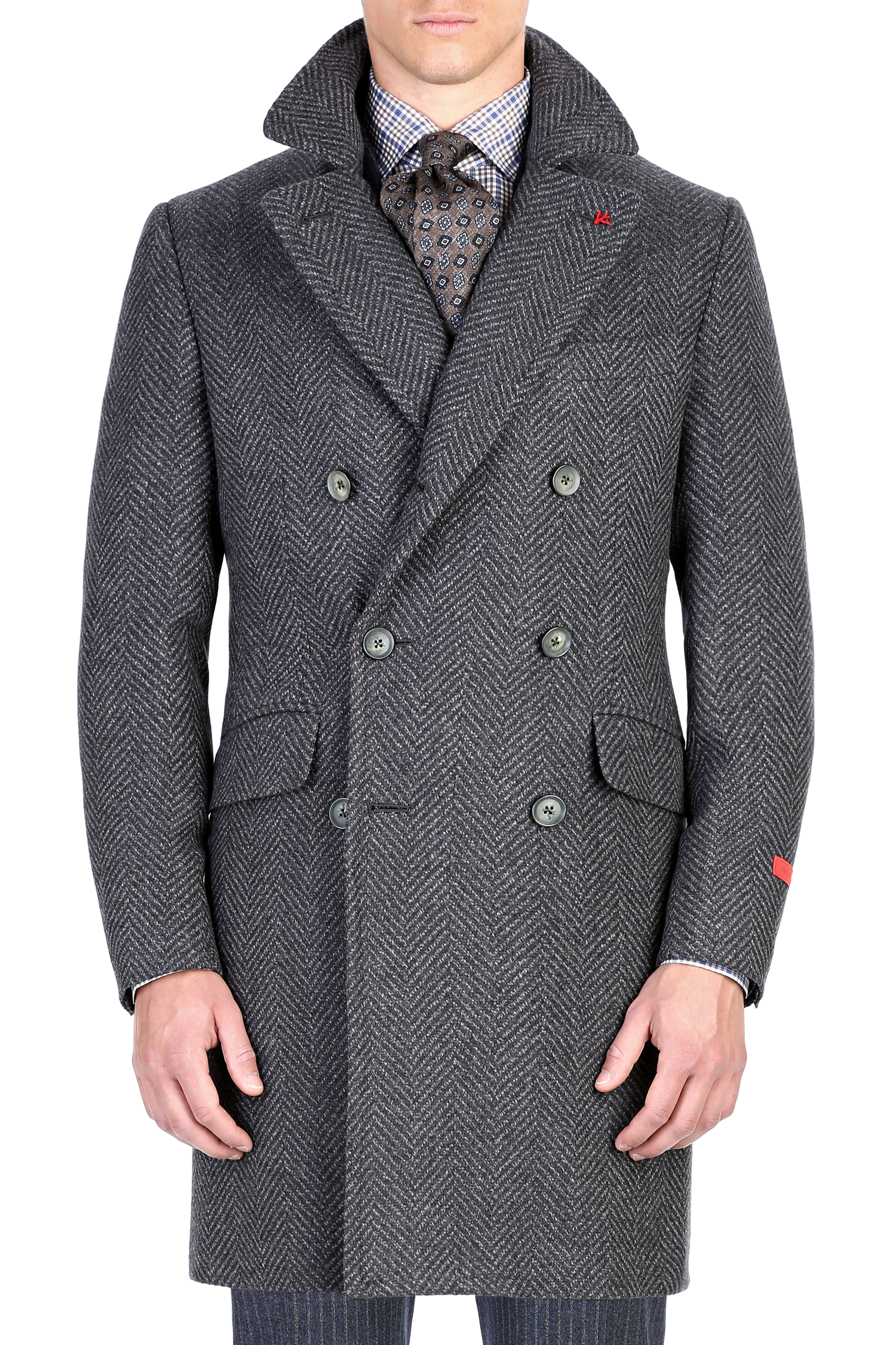 ISAIA Marshall Double Breasted Coat 
